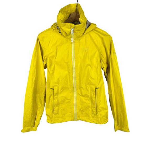 Mountain Hardwear Womens size Small Plasmic Ion Rain Jacket Yellow 1572591 - Picture 1 of 11